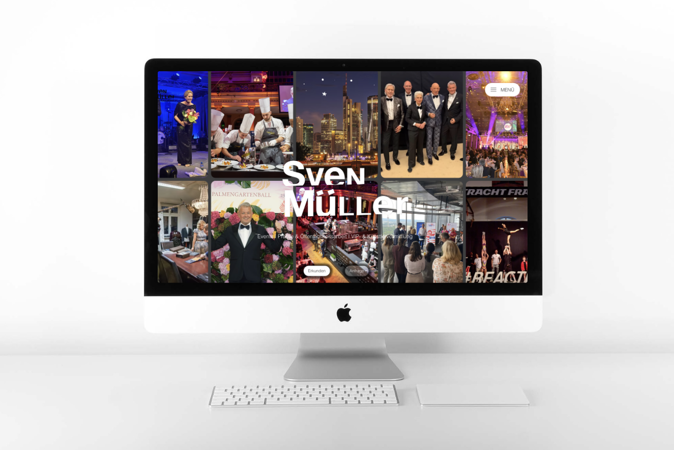 Sven Müller  Website Mockup